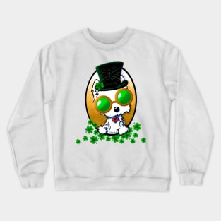 Lucky Westie by KiniArt Crewneck Sweatshirt